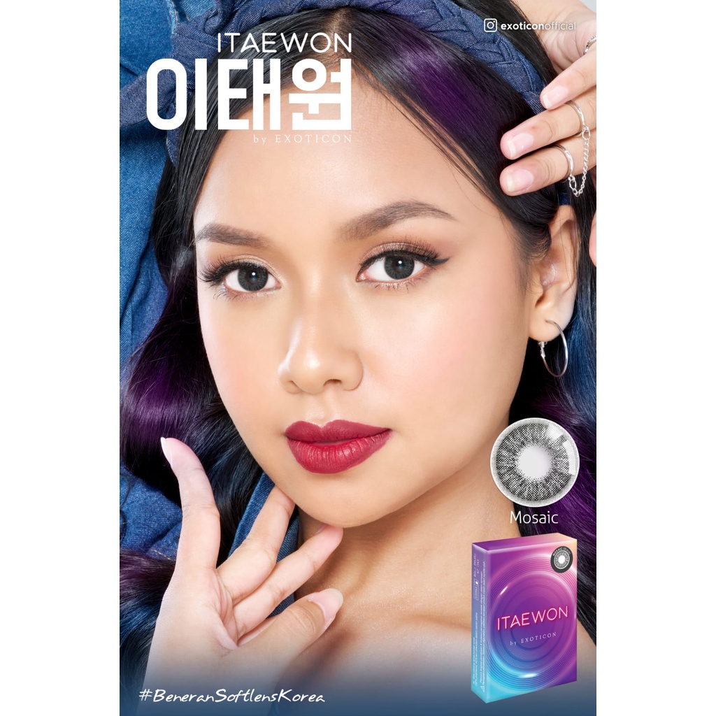 Softlens X2 ITAEWON 14,5 MM Normal By X2 Exoticon / Soflen Itaewon / Itaewon By X2 Exoticon / Itewon / Itawon / SMKTMT