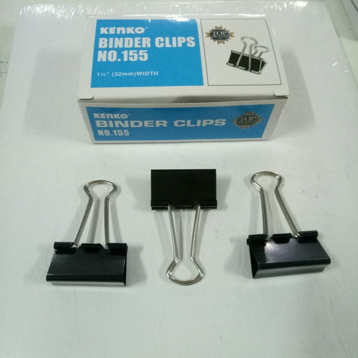 

murah Binder Clip No. 155 - Klip Kertas / Paper Clip