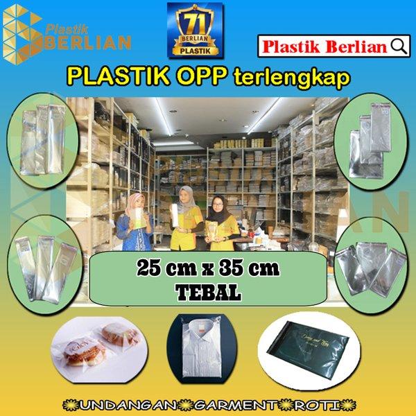 

Plastik 25 . 35 Cm Opp Tebal Double Seal 100 Lbr Lem Seal