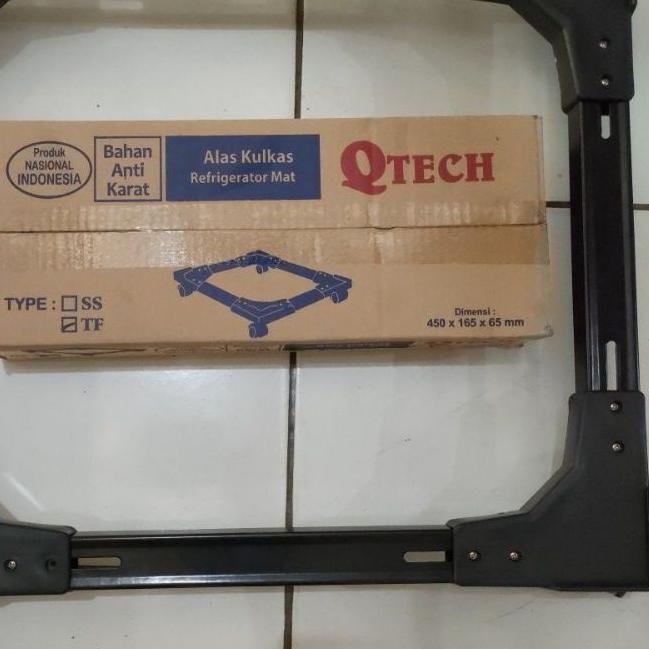 Roda Kulkas Besi | Kaki Kulkas Besi | Rak/Kaki Mesin Cuci 1 Tabung Tebal | Alas Lemari Es