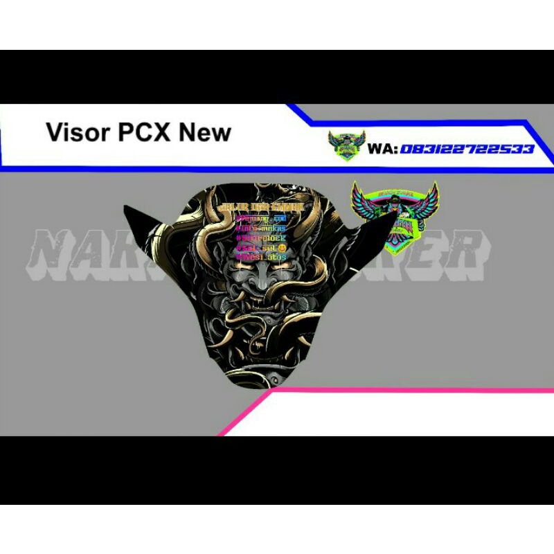 sticker full visor pcx 160