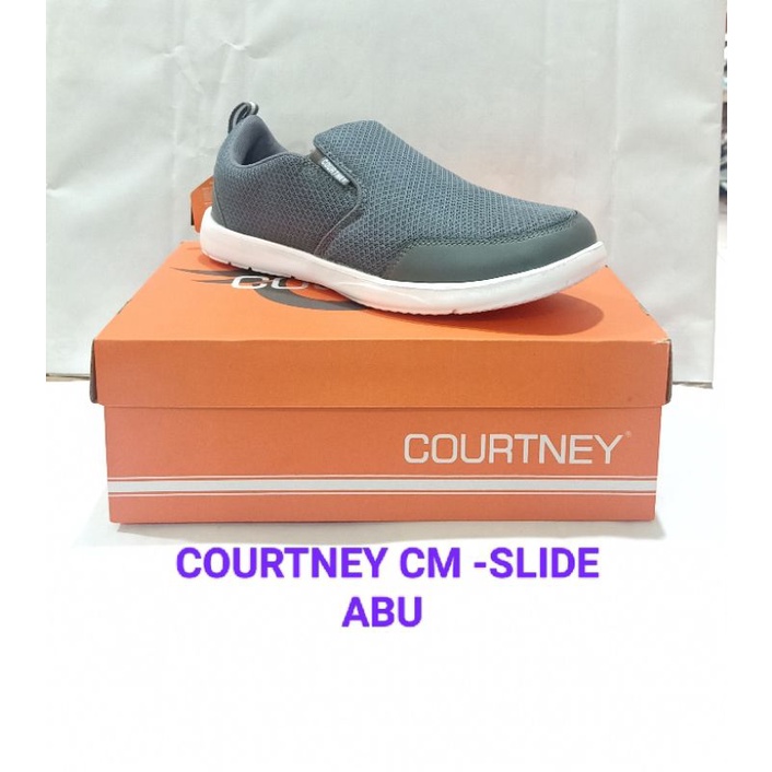 SEPATU COURTNEY CM -SLIDE ABU