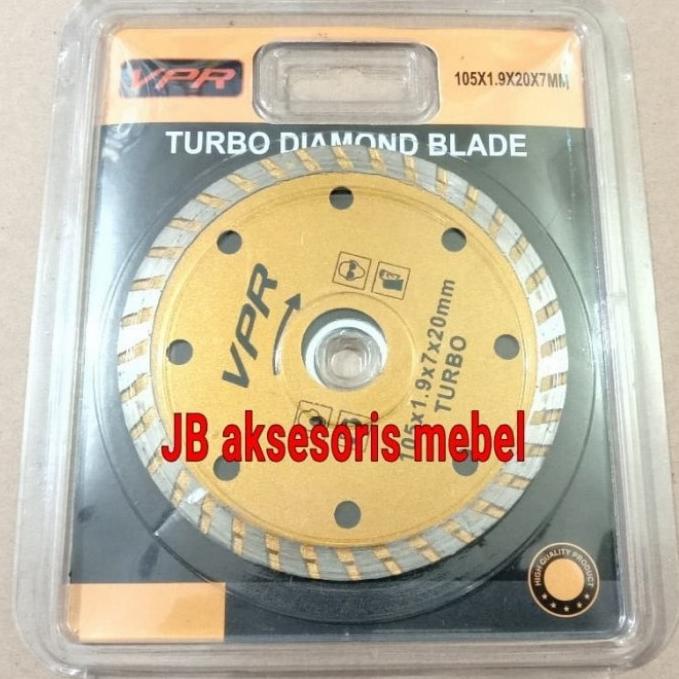 ,,,,,,,] MATA GERINDA POTONG GRANIT 4" merk VPR / DIAMOND WHEEL BLADE TURBO VPR