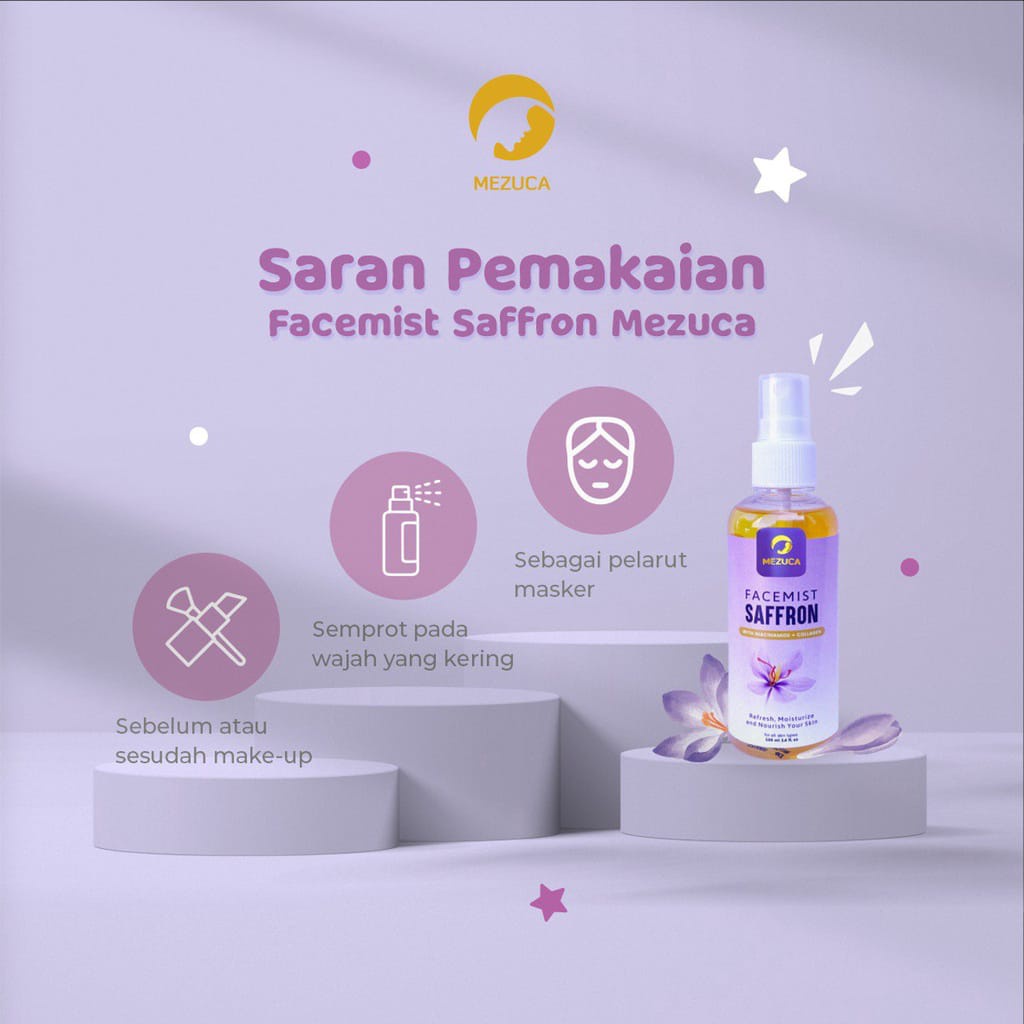 Facemist Saffron BPOM- Facemist Saffron Mezuca