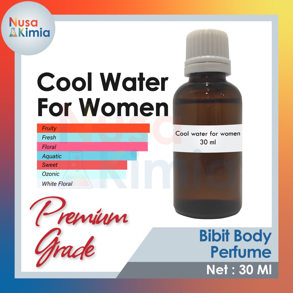 Bibit Minyak Wangi Refill Cool Water for Woman Premium Grade