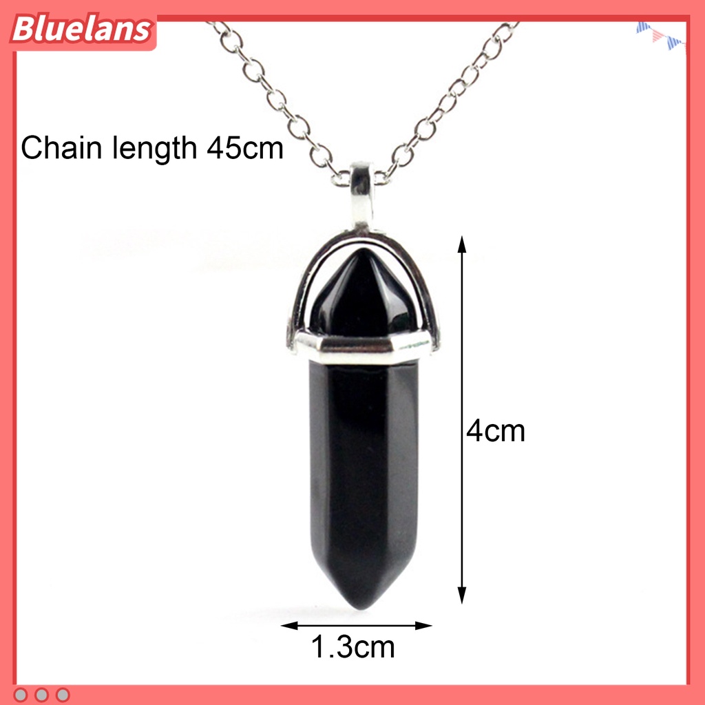 Kalung Liontin Batu Kristal Imitasi Bahan Alloy Untuk Hadiah