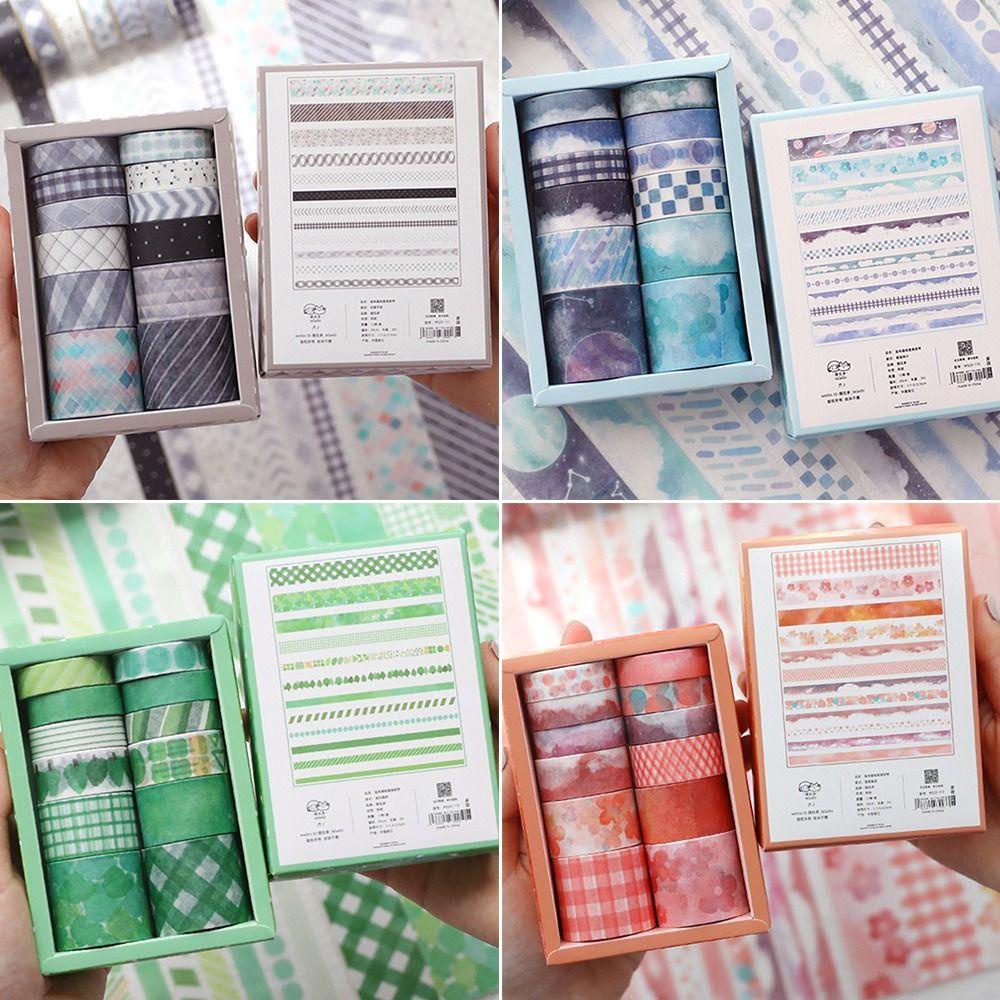 Preva 12Rolls/Set Washi Tape Baru Lucu Segar Scrapbooking Gadis Hati Little Fresh INS DIY Bahan