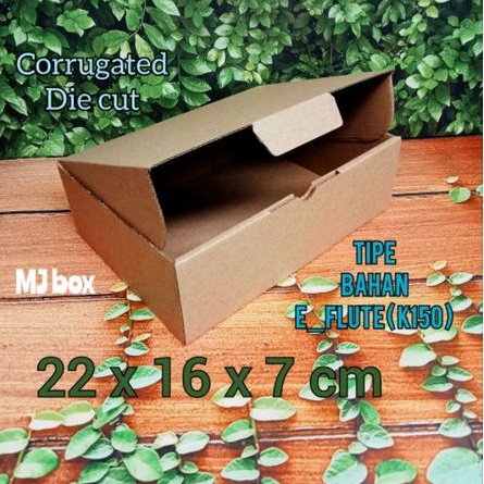 

kardus karton uk, 22x16x7 cm... die cut untuk kotak aksesoris dll, model box pizza