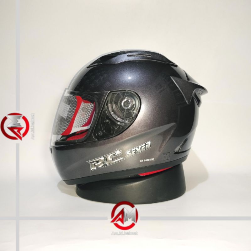 HELM KYT RC SEVEN SOLID GUNMETAL RC 7 RC 7 SEVEN HELM FULL FACE