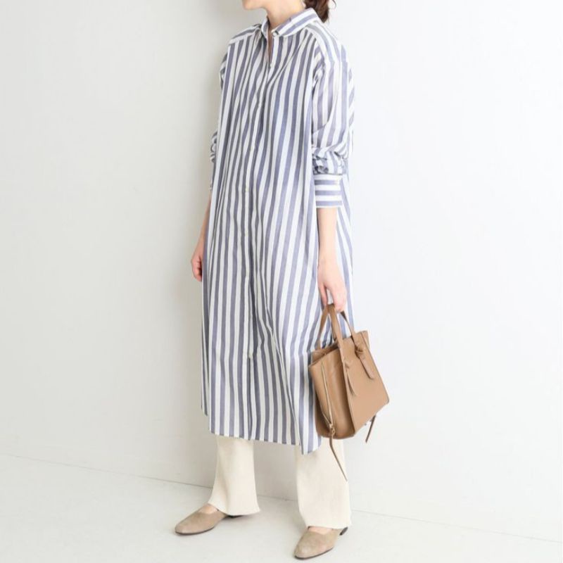 Dress midi salur | Tunik garis2 | Dress stripes