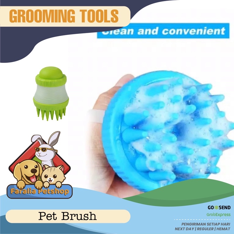 Pet Brush Cleaner Alat Bantu Mandi Sikat Kucing Anjing Sisir Cat Dog grooming