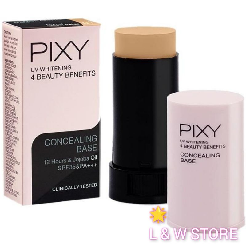 Pixy Concealing Base Oil UV Whitening 4 Beauty Benefit 9gr