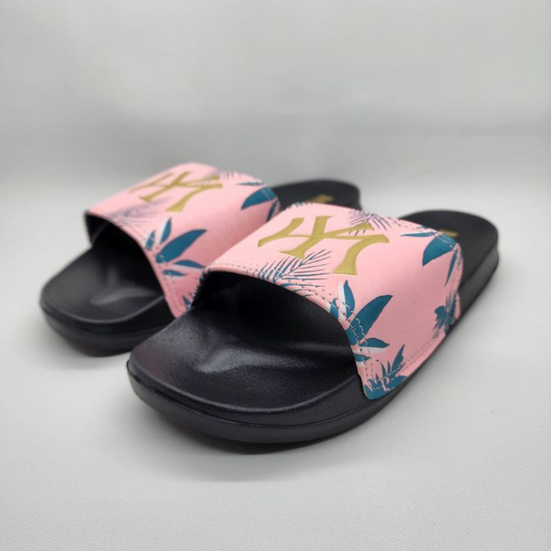 Sendal Slide Wanita MLB NY Punk / Sendal Slip On Casual Murah