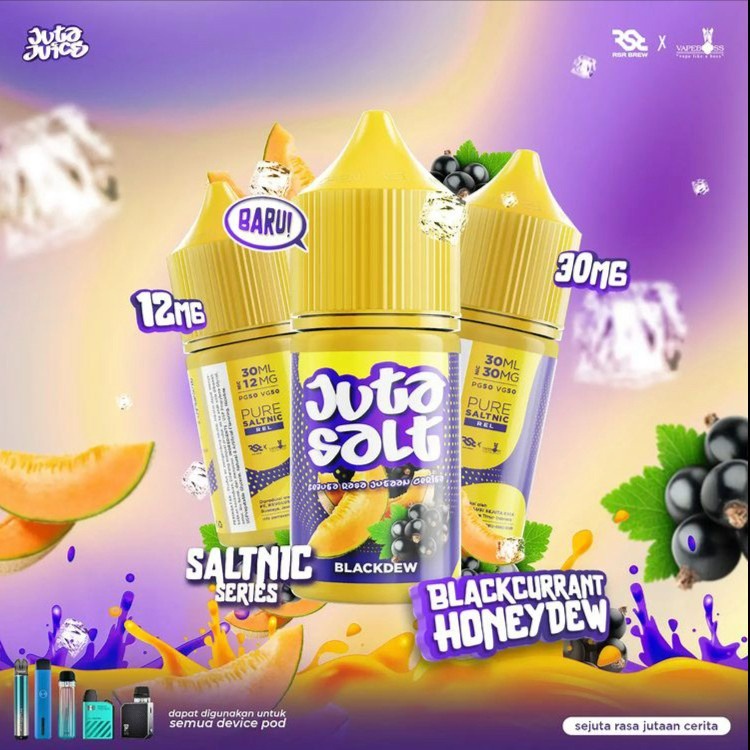 SALTNIC JUTA JUICE BLACKDEW 30ML LIQUID JUTA JUICE BLACK DEW SALT