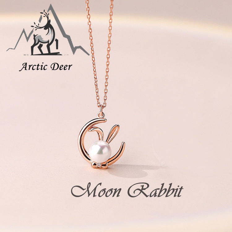 Kalung Sterling silver S925-Rabbit (Garansi 2 Tahun ) Tidak memudar dan tidak berkarat kalung perak asli  s925 Original Arctic Deer