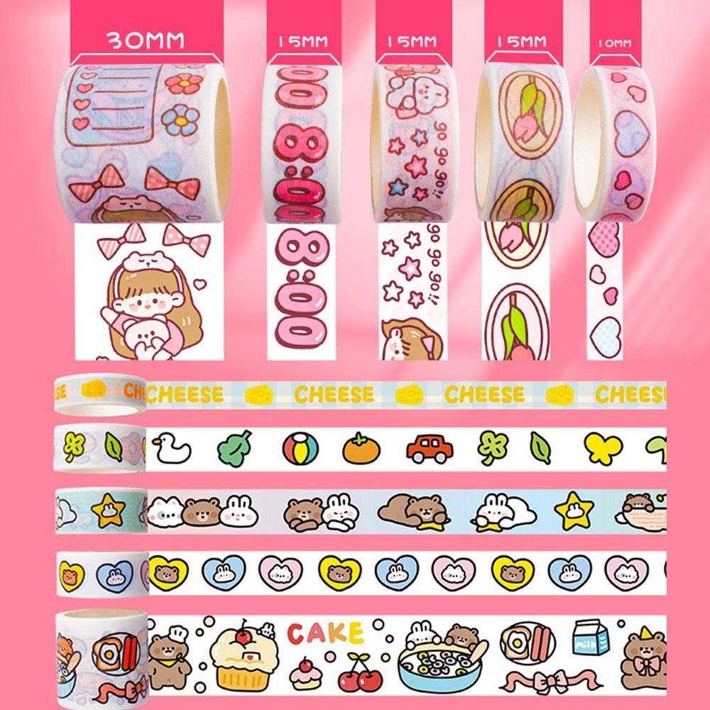 Preva 20Rolls/Set Washi Tape Sastra Kualitas Tinggi Scrapbooking Gadis Hati Sedikit Segar INS DIY Bahan