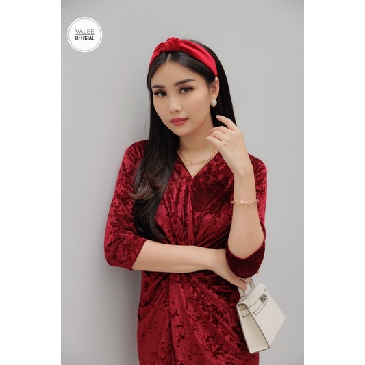 AMEENA HEADBAND | BANDO SIMPUL BLUDRU VELVET PREMIUM