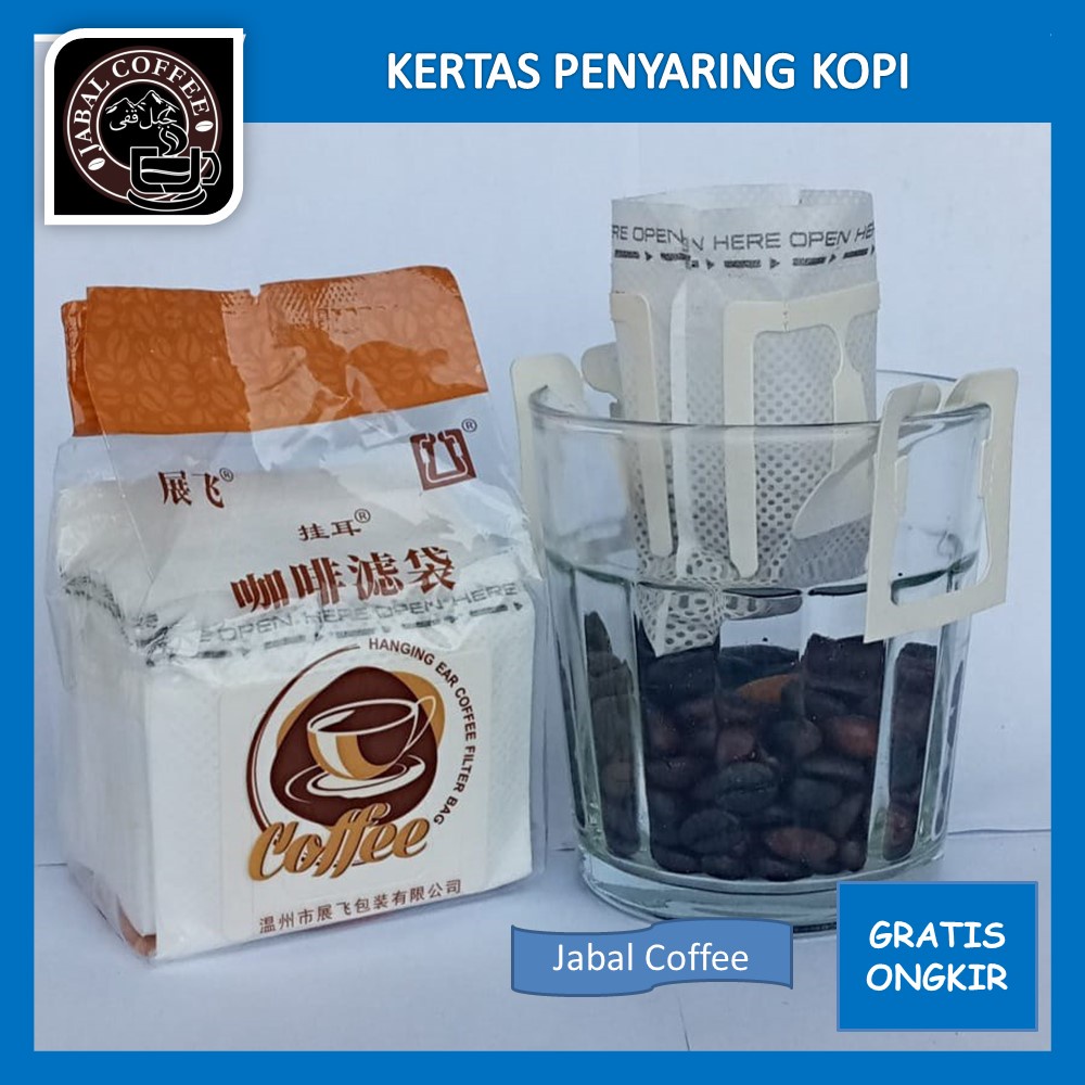 Kertas Penyaring Kopi / Coffe Filter Bag Hanging Ear 50 Pcs