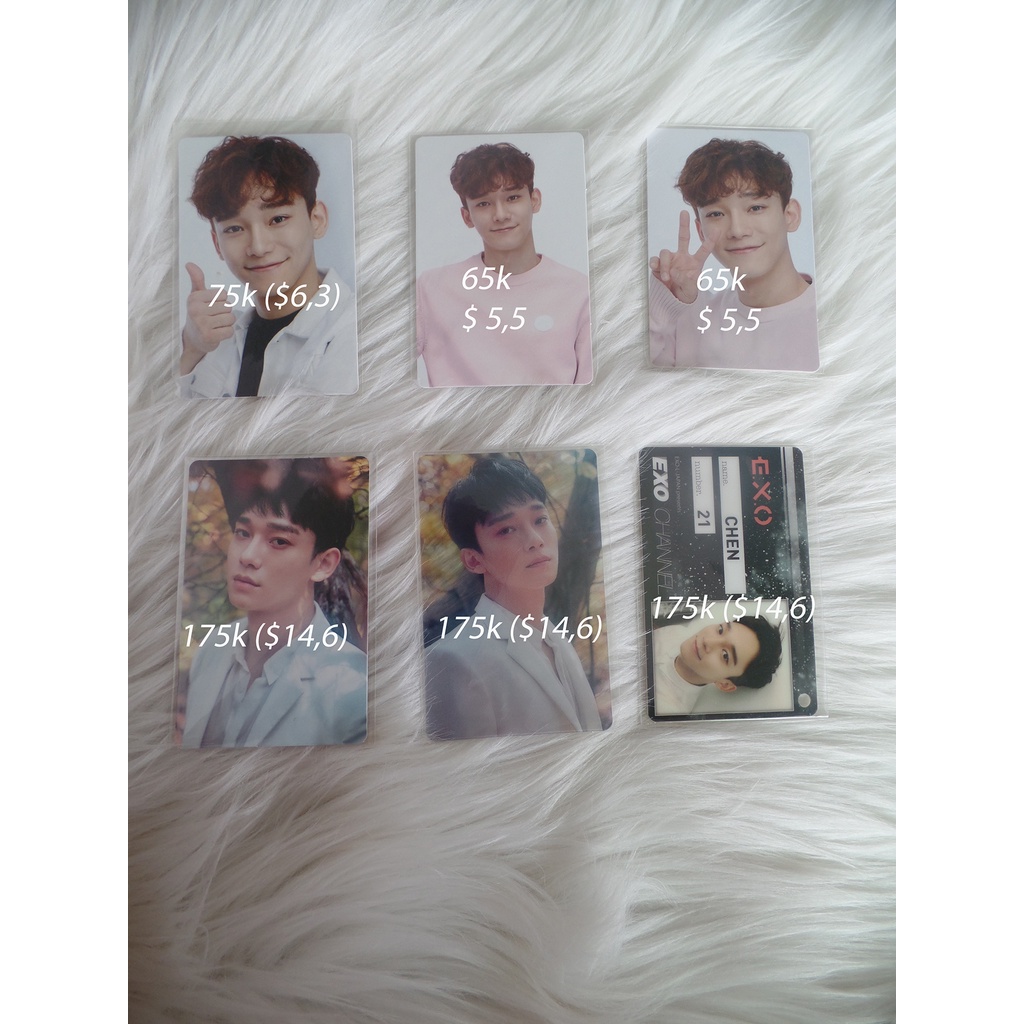 PHOTOCARD EXO CHEN KIM JONGDAE NON ALBUM ELYXION CARD WALLET POWER UP A B LETS GO CHANNEL ID JAPAN O