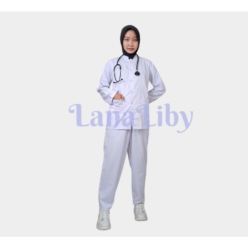 Jual Baju Perawat Putih Seragam Perawat Baju Jaga Perawat Shopee Indonesia