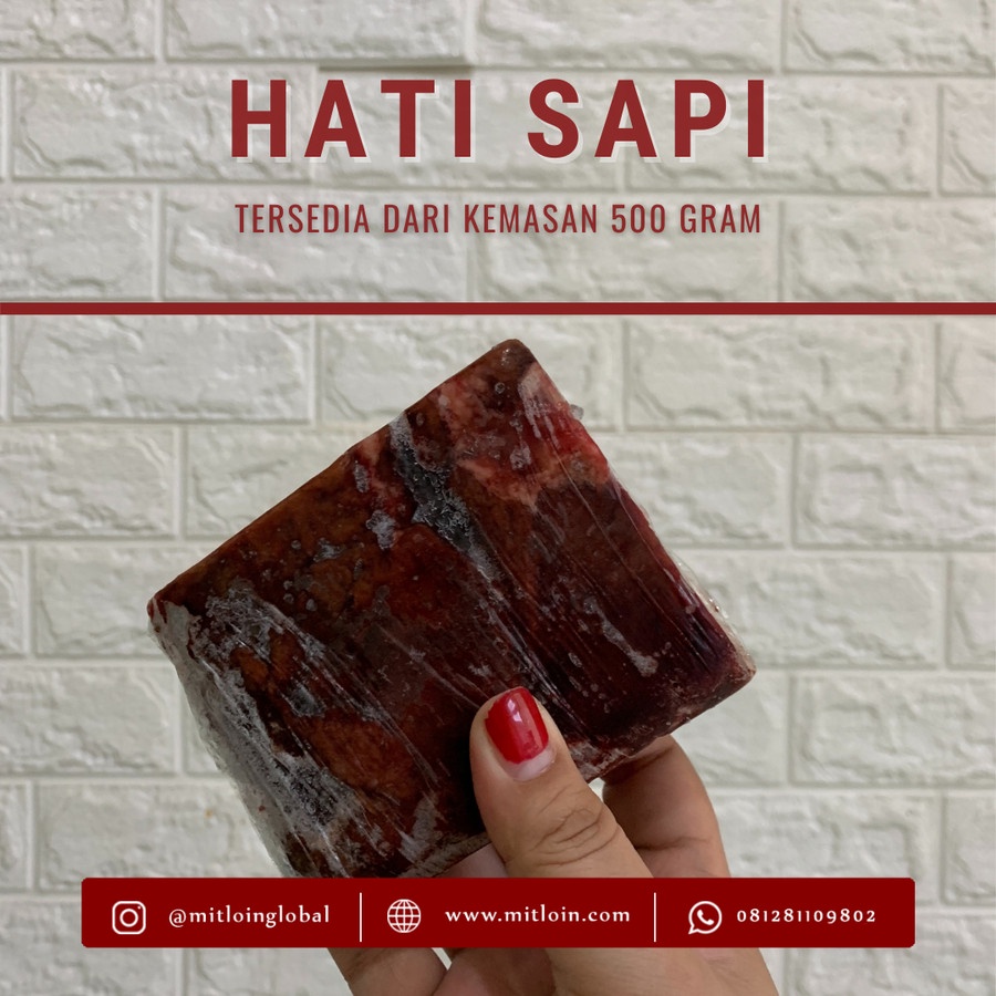 

Hati Sapi 500g