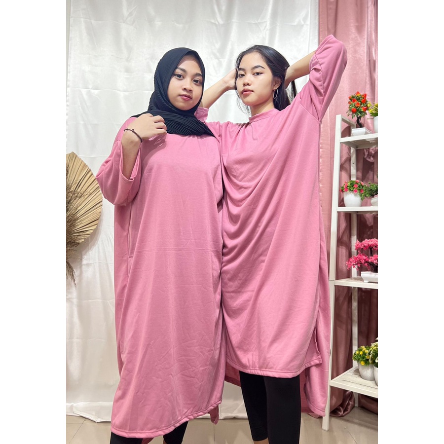 TUNIK OVERSIZE HIJAB POLOS / LONG TUNIK JUMBO ORIGINAL PREMIUM / TUNIK JUMBO XXXL