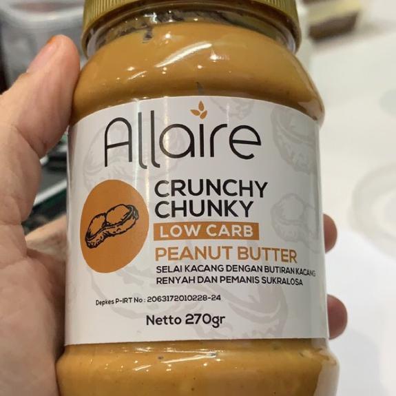 

Limited--Ketobetic Allaire Crunchy Chunky Peanut Butter Selai Kacang Keto Friendly