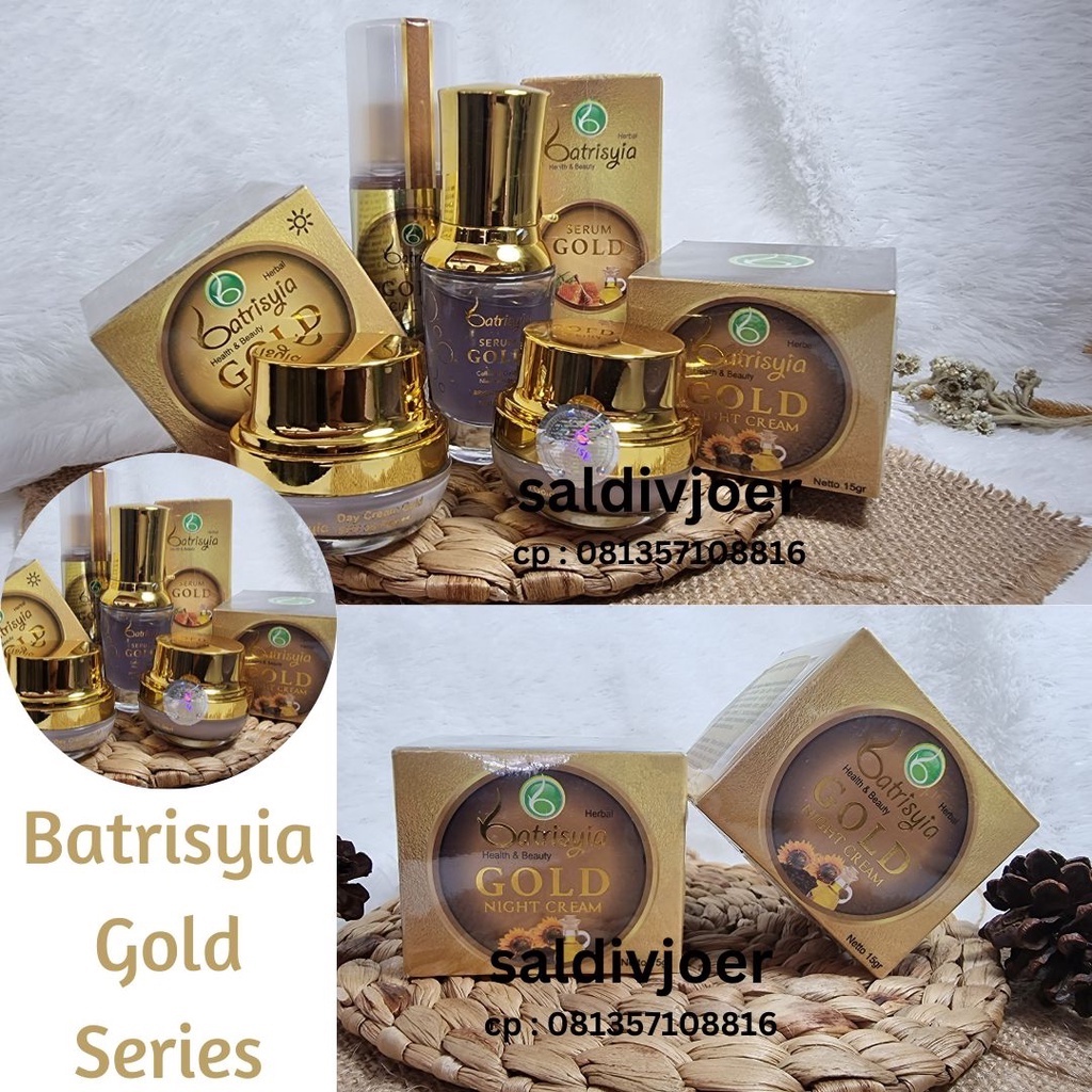 BPOM ✅ Batrisyia Gold Series Paket Lengkap Basic Kulit Susah Putih Whitening Glowing Brightening Kri