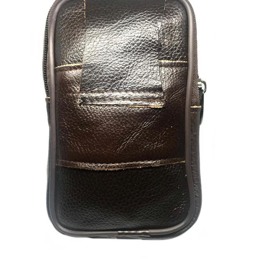 Trend Sarung Hp Pinggang Kulit Sarung Hp Kulit Asli 100% di Pinggang Untuk Hp 5,5" - 6,3"