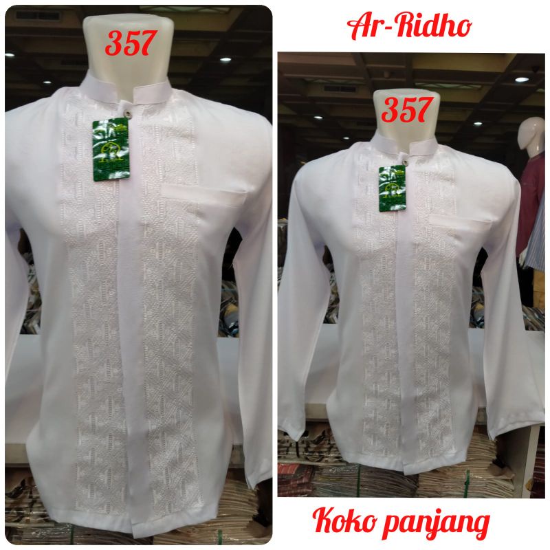 Baju Muslim Bordir Lengan Panjang Pria Dewasa / Baju Muslim Pria Dewasa / Baju Muslim Bordir Pria Te