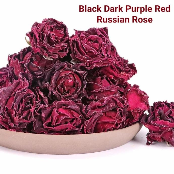 

Black Dark Purple Red Russian Rose Tea Teh Bunga Mawar Rusia Aromatic