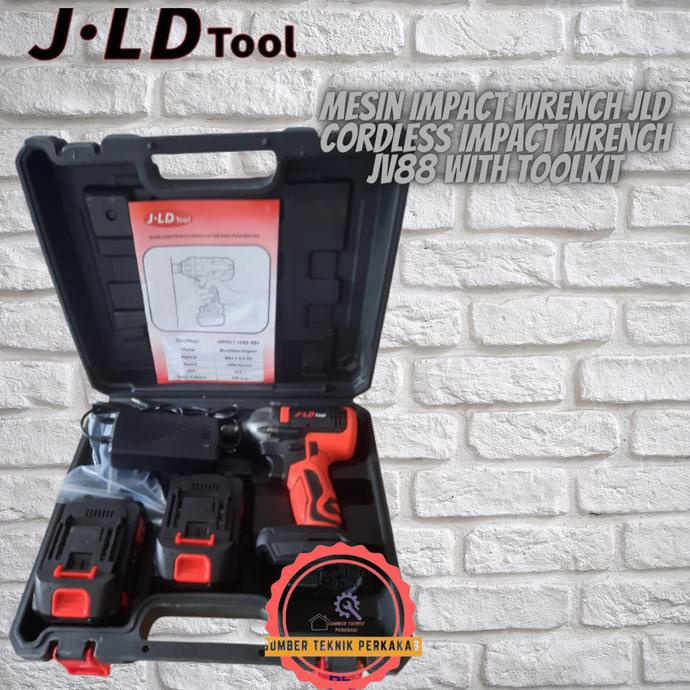 Cordless Impact Wrench J88 Brushless Jld Tool//Impact Wrench 2 Batrai