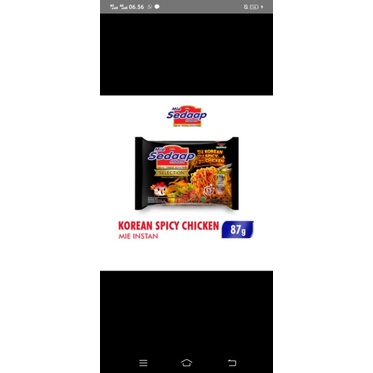 

Mie Instant Mie Sedap Korean Spicy Chicken