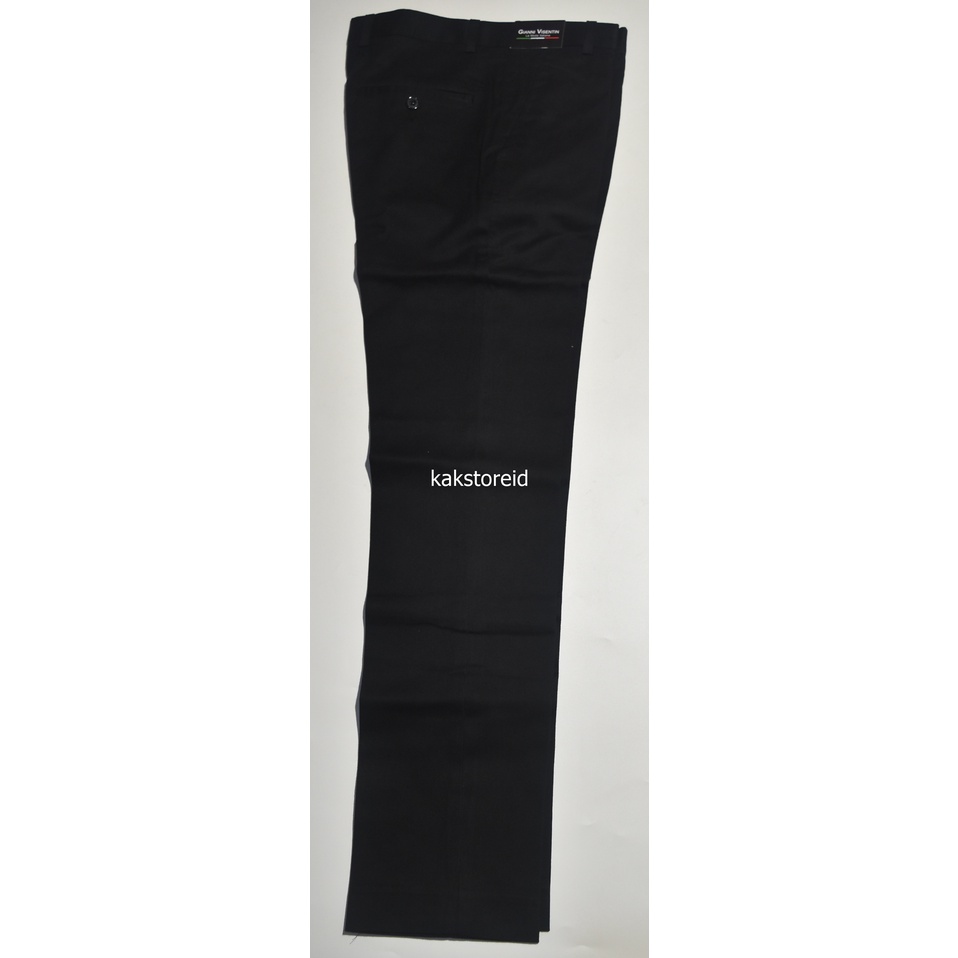 Celana Kerja Formal Pria GIANNI VISENTIN Hitam GKS 40 Celana Kantor Melar Stretch