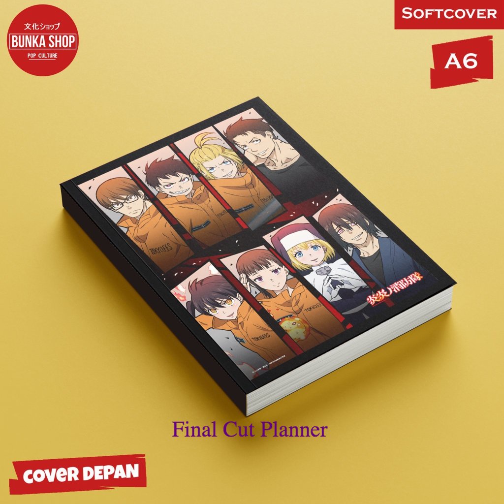 

Pocket Note Fire Force 4 Group Softcover A6 Buku Tulis Catatan Notes Agenda Planner Jurnal .