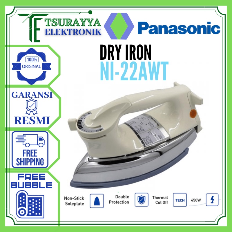 Panasonic Setrika Dry Iron - NI-22AWT / NI22AWT / NI 22AWT/ 22 AWT