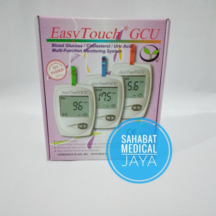 Jual Alat Easy Touch Gcu In Gula Cholesterol As Urat Shopee