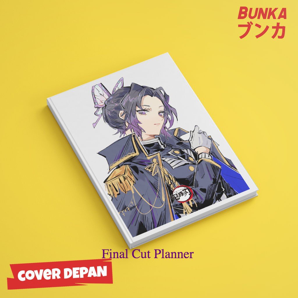 

Notebook Anime Kimetsu no Yaiba U Shinobu Hardcover A5 Buku Tulis Catatan Note Agenda Planner Jurnal .