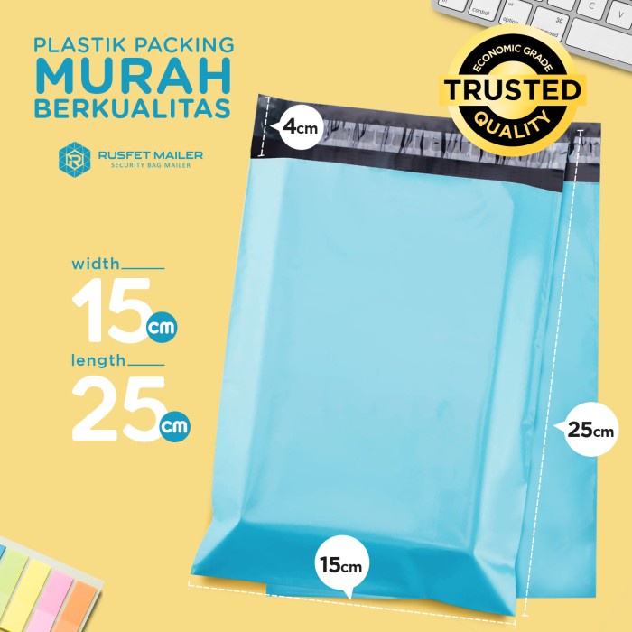 

Terlaris Plastik Polimailer Polymailer Packing Online Baby Blue Ekonomis 15X25 Bagus