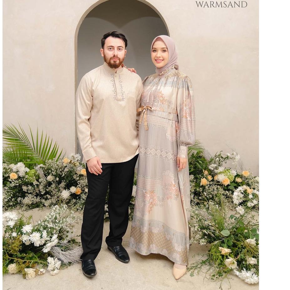 Langsung Order Mayoutfit Zatif Family Set Warmsand | Sarimbit Lebaran Gamis Koko