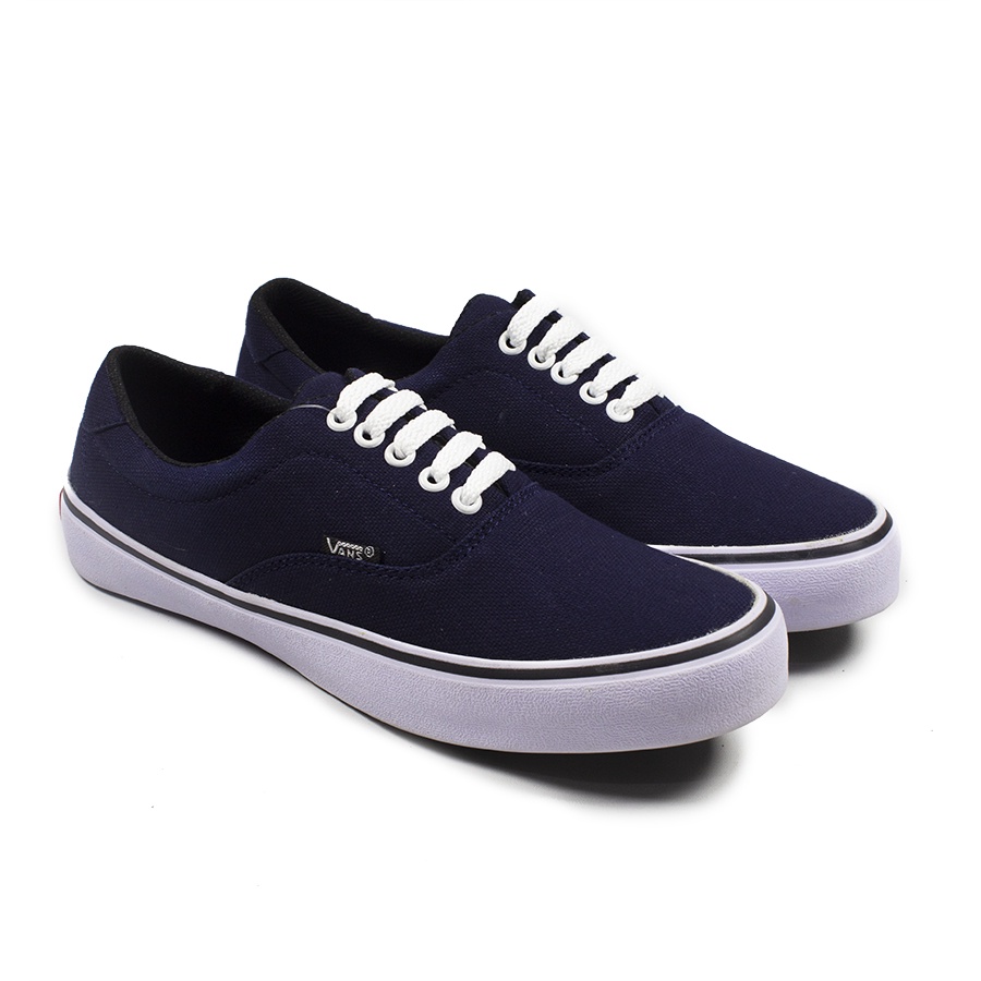 Sepatu Vans Authentic classic Sepatu Pria Wanita Dewasa Sekolah Smp Smk  Tali Putih -BAYAR DI TEMPAT