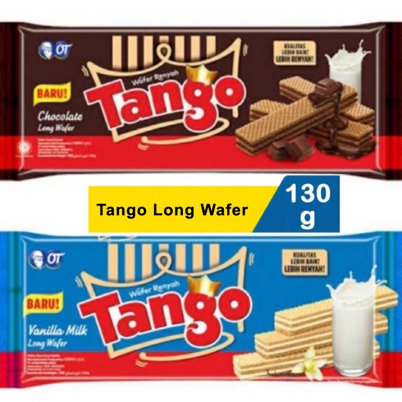 

Wafer Tango 130 gram 130g long coklat vanilla