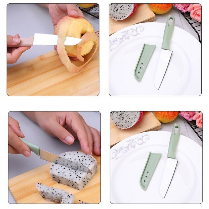 TGM - PISAU BUAH STAINLESS SARUNG / PISAU DAPUR MINI / PISAU SARUNG  TAJAM / PISAU KUPAS BUAT PEMOTONG SAYUR KNIFE FRUIT