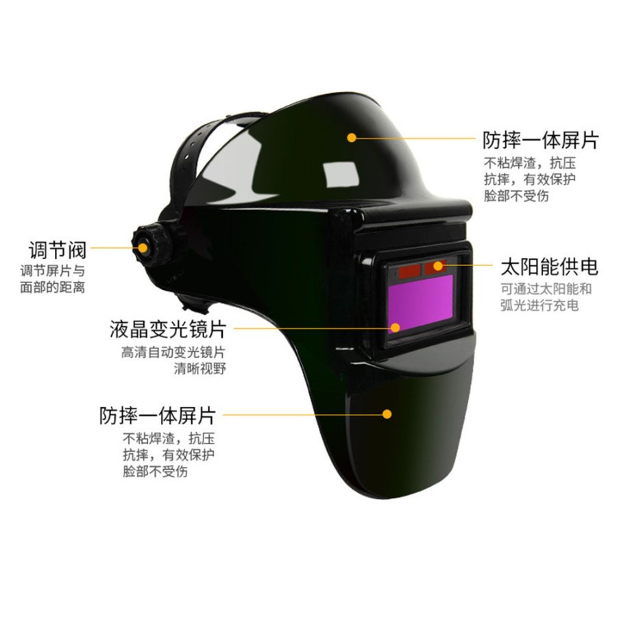 Helm Las TaffGUARD Auto Dark Kedok Topeng Las Otomatis Autodark Solar Auto Darkening Welding Helmet Autodarkening