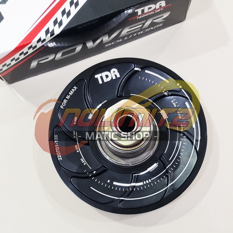 Secondary Sliding Sheave TDR Racing V22 Pulley CVT Belakang NMAX Aerox 155 Lexi