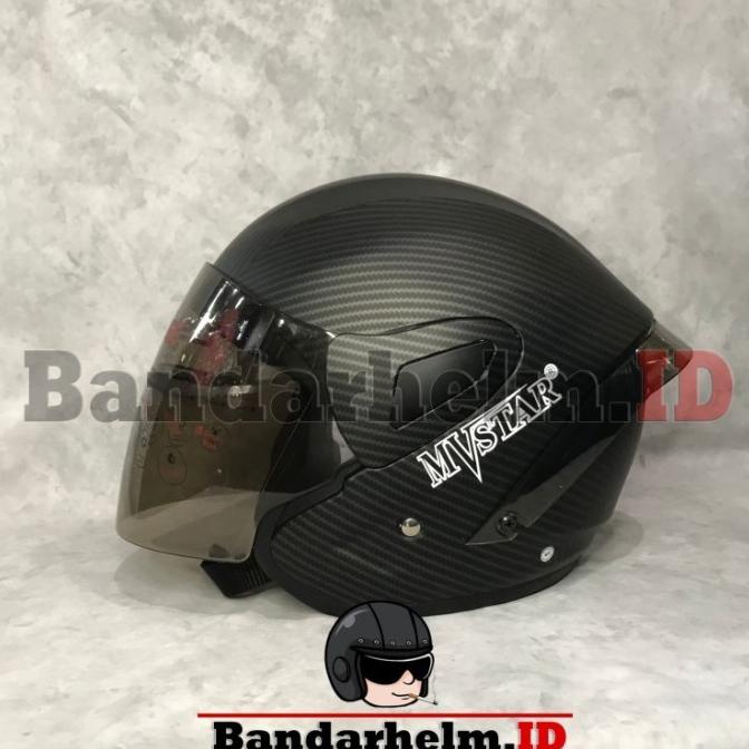 HELM RSV MOTIF CARBON KARBON WINDTAIL WIND TAIL ORIGINAL TERMURAH