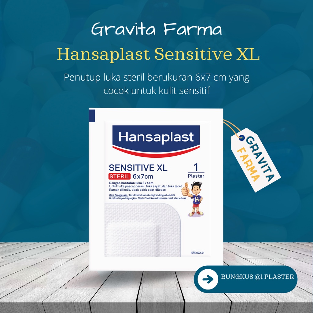 Hansaplast Sensitive XL - Penutup Luka STERIL