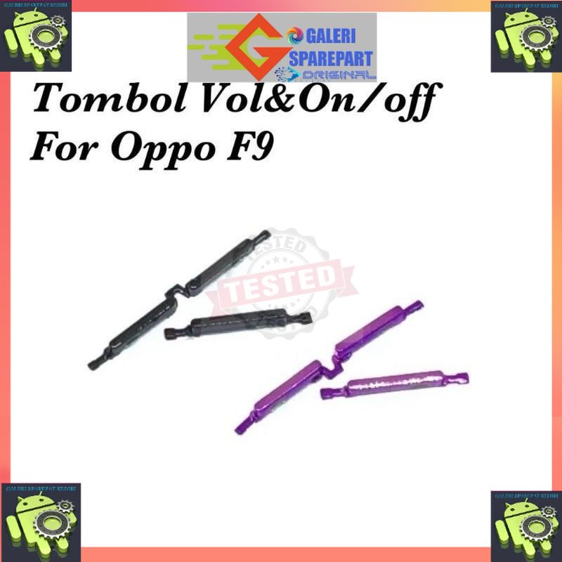 TOMBOL LUAR ON OFF VOLUME OPPO F9 TOMBOL POWER VOLUME OPPO F9