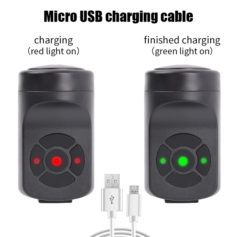 Bel Elektrik 4 Mode Anti Maling USB Rechargeable Aksesoris Sepeda Gunung / Motor