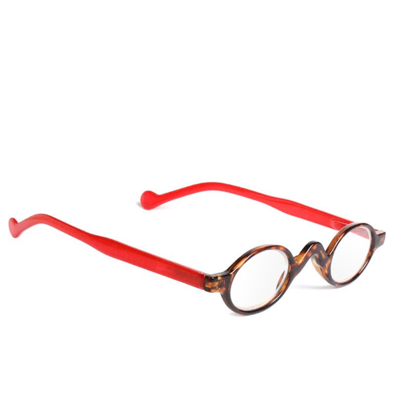 Gro Kacamata Baca + 1.0 ~ + 3.50 Diopter Bentuk Bulat Gaya Vintage Untuk Pria / Wanita